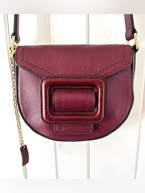The Bridge Garnet Italian Cross-Body Bag